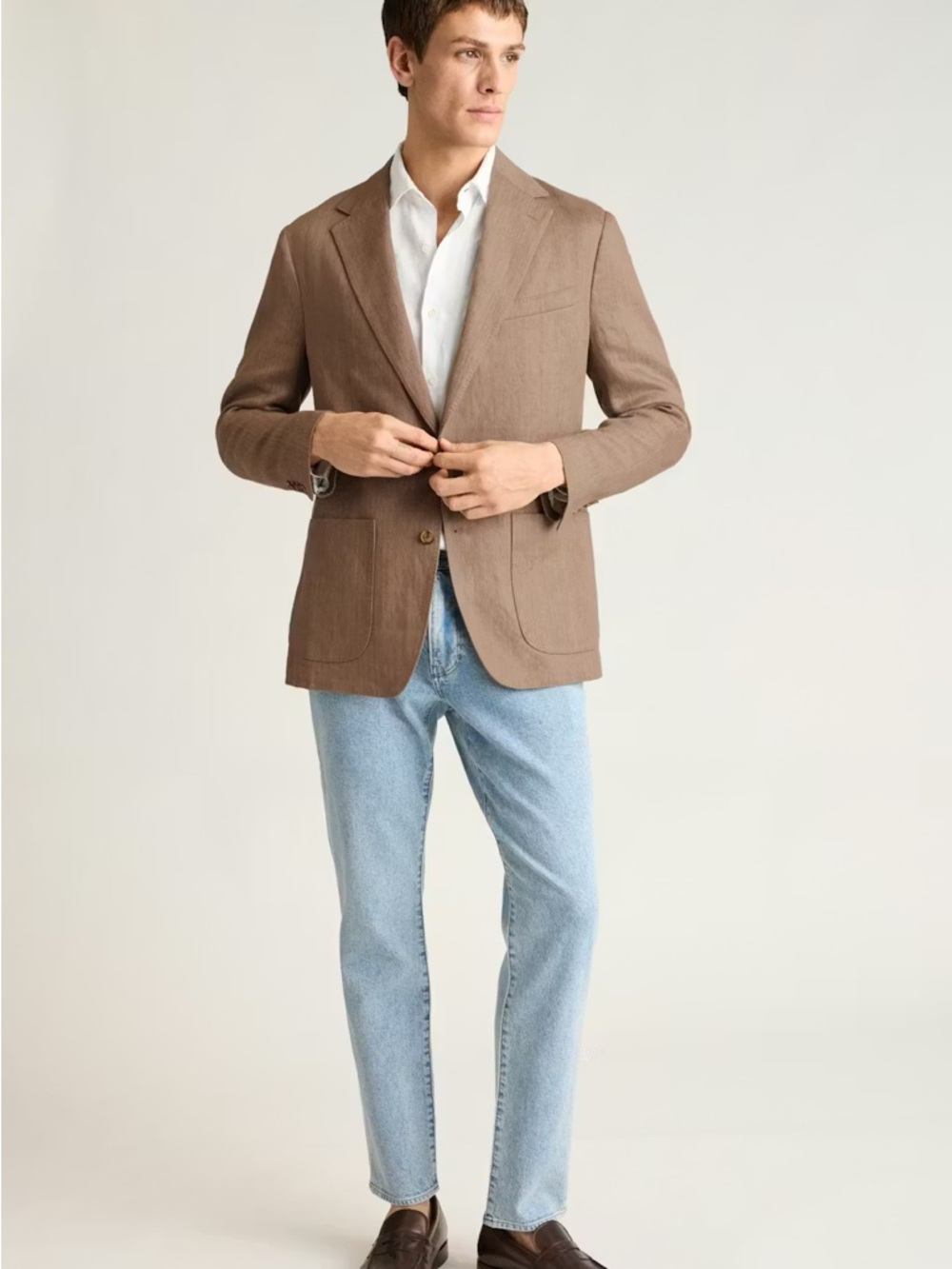 NWT BONOBOS MONTAUK BLAZER LIGHT BROWN 42 ONE FIT